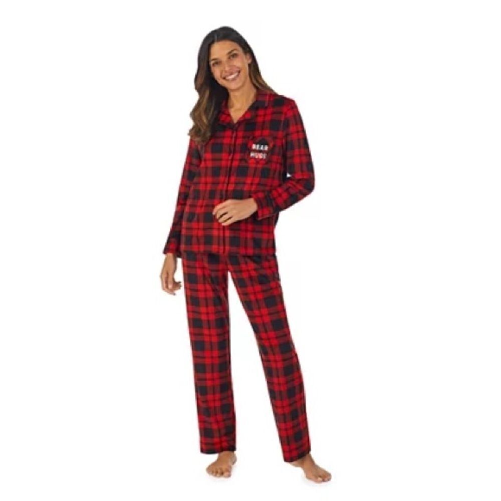 Women's Jammies For Your Families® Cool Bear Plaid Pajama Set Cuddl Duds…